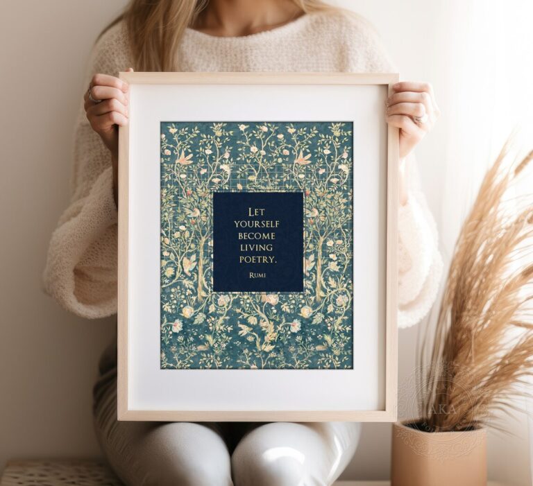 3 Pieces of Rumi Poetry Art for Your Home
